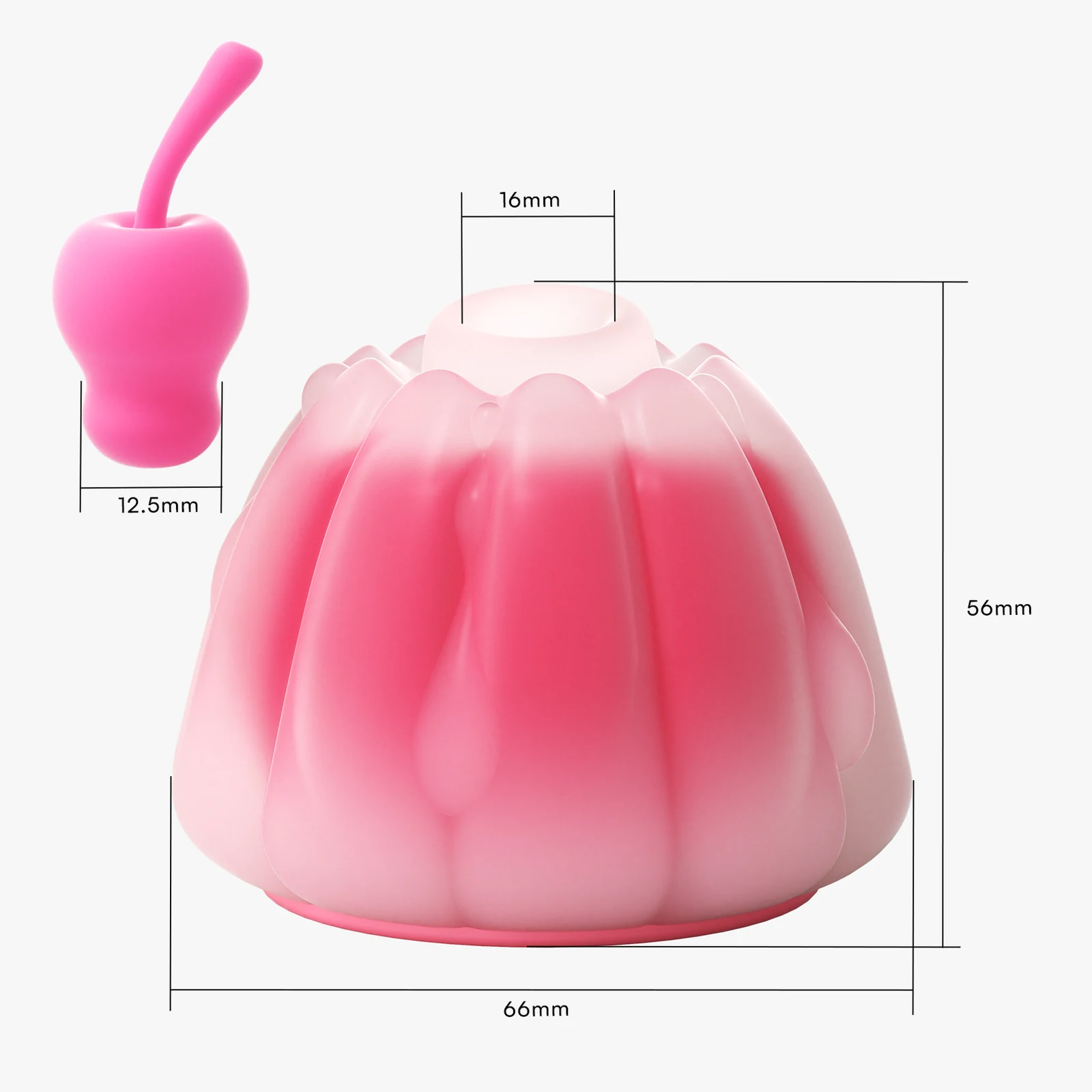 V782 Cherry Jelly Suction Vibrator